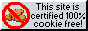 No cookies badge