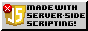 Made with server-side scripting badge